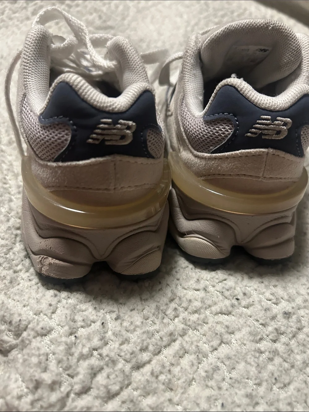 New Balance Kids White and Blue 9060 Sneakers